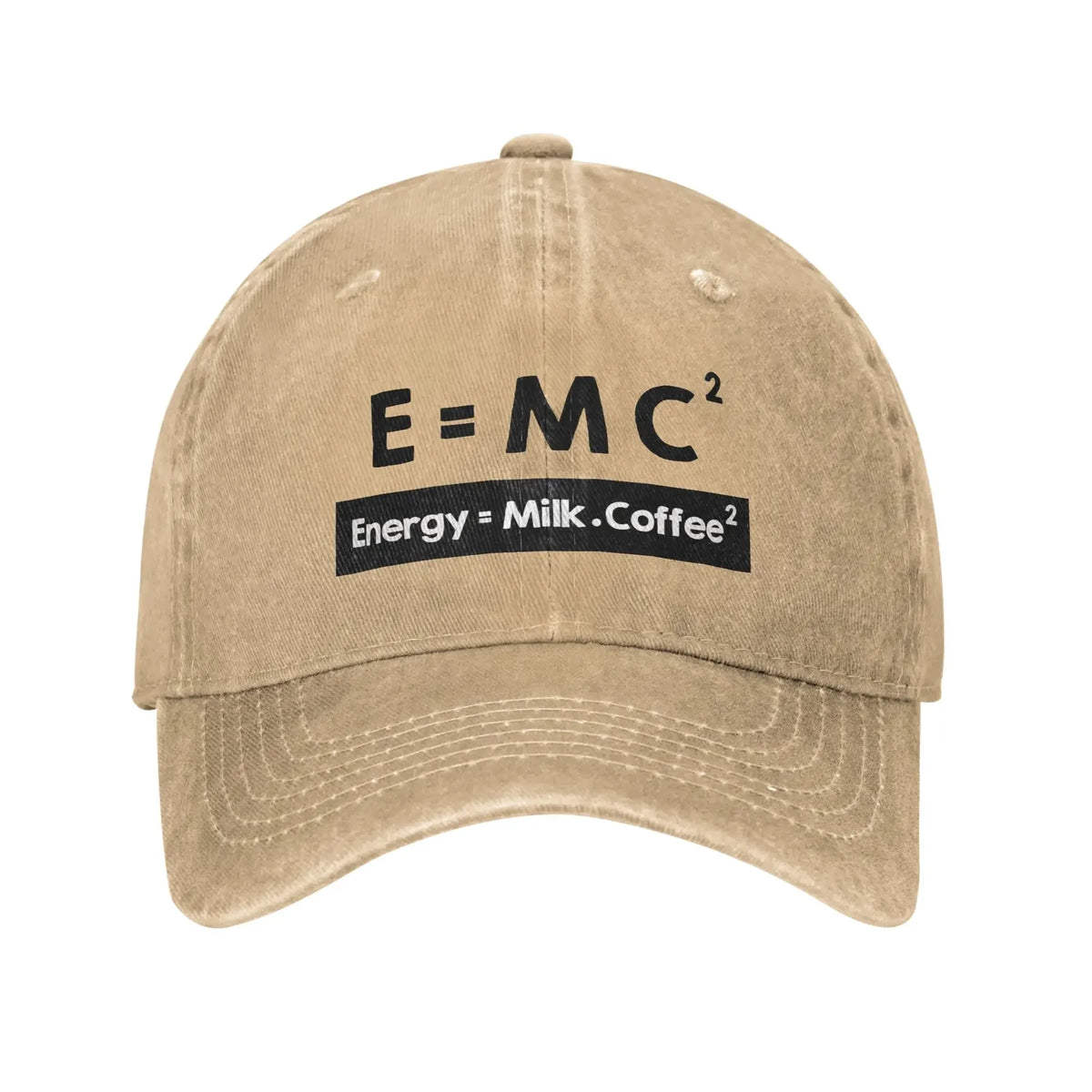 Energy Equals Coffee Baseball Caps