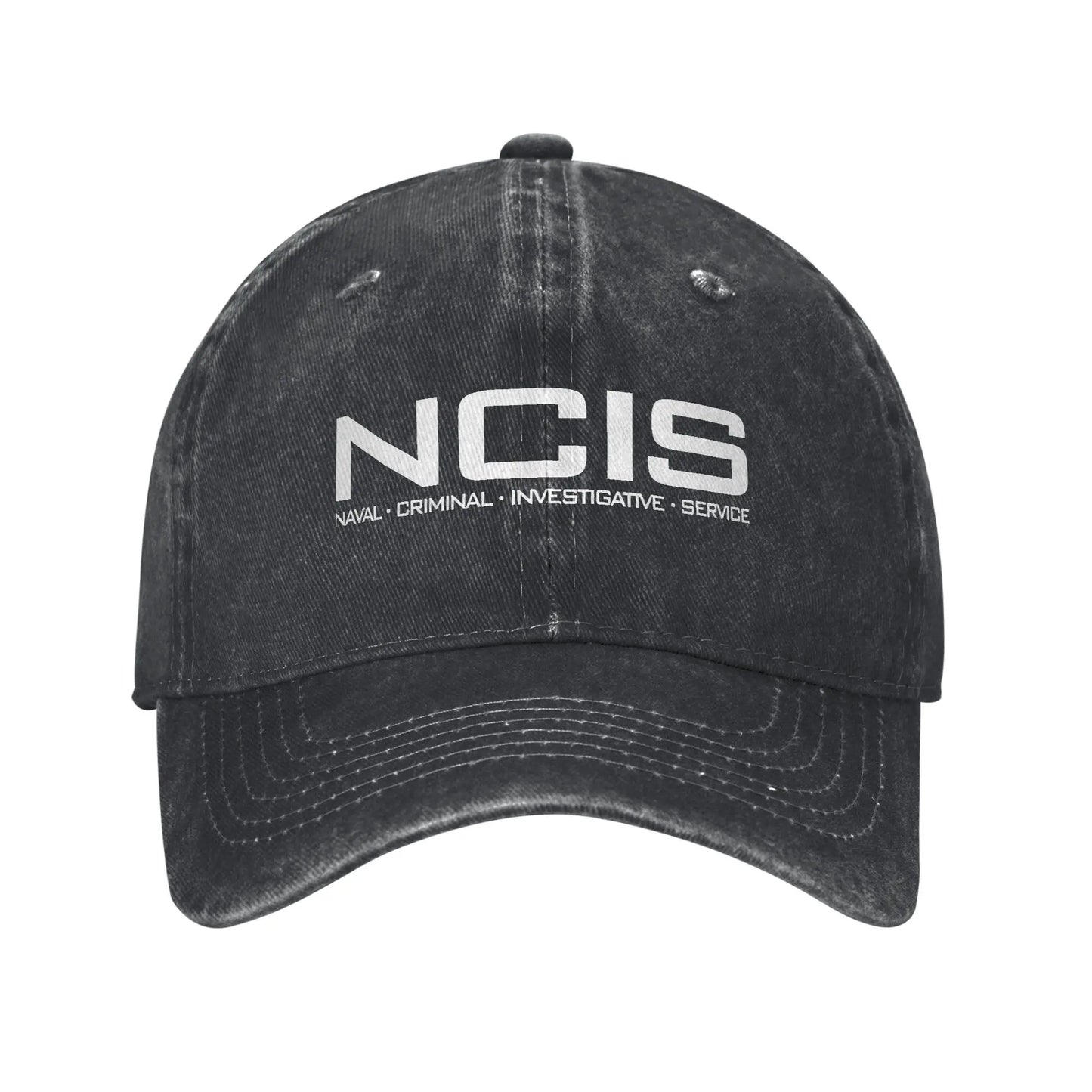 NCIS Naval Criminal Investigative Service Baseball Cap Retro Distressed Washed