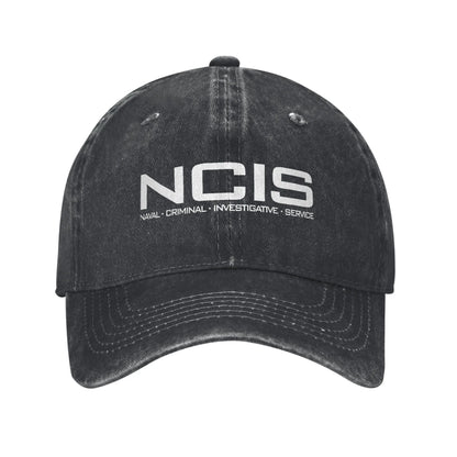 NCIS Naval Criminal Investigative Service Baseball Cap Retro Distressed Washed
