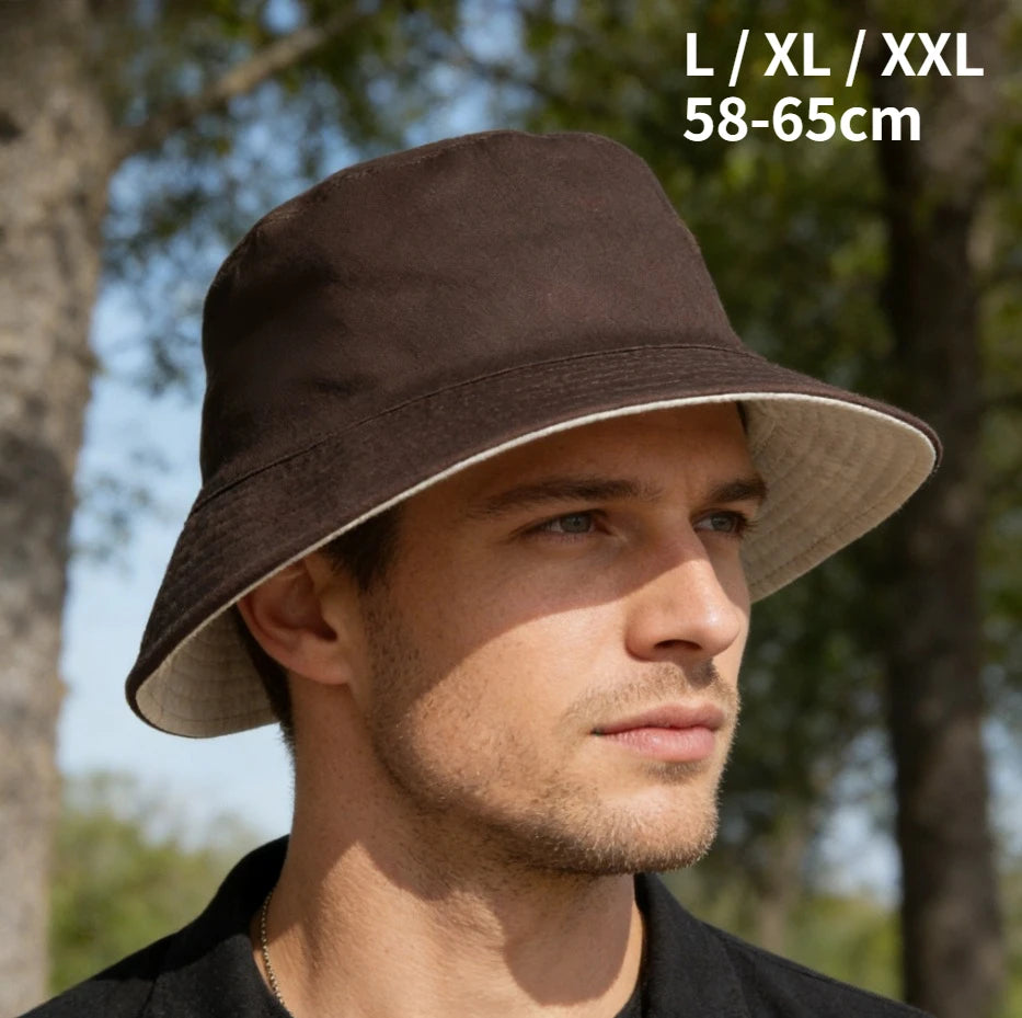 Double Sided Bucket Hat Sun Hat for Men Women