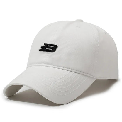 Unisex B Letter Embroidery Baseball Caps Spring and Autumn