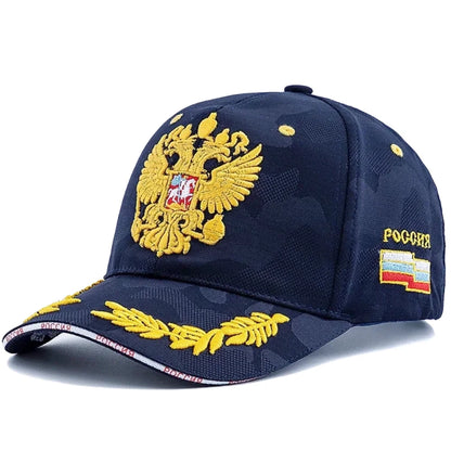 Unisex Caps Russian Double-Headed Eagle Flag Emblem Embroidery Baseball Cap For Men Women
