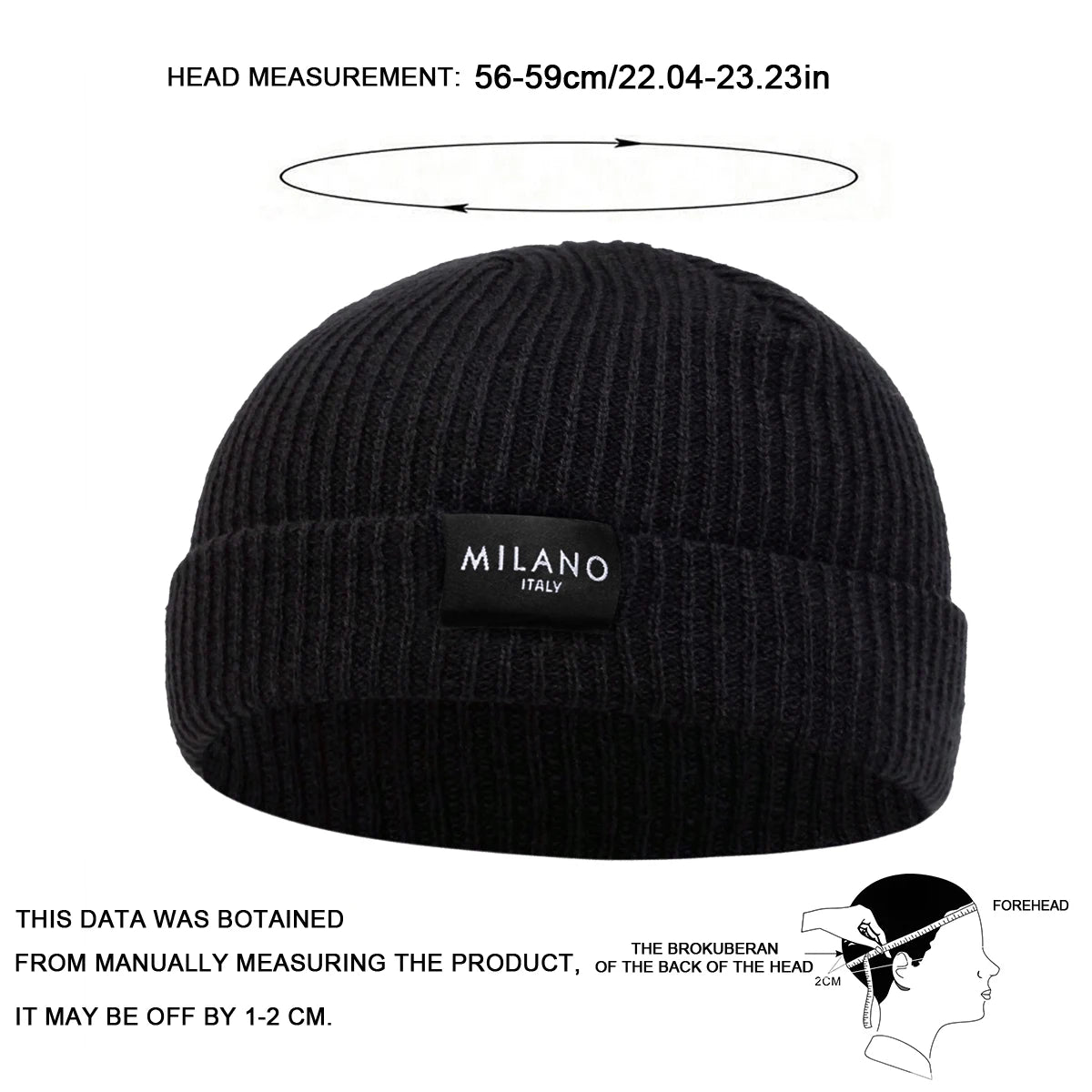 Label Beanies Winter Warm Hat Hip Hop Cap