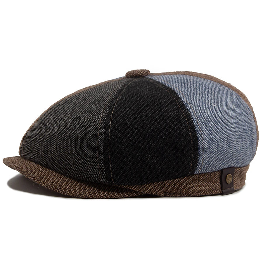 Spring Autumn Casual Beret Men Fashion Retro Newsboy Cap