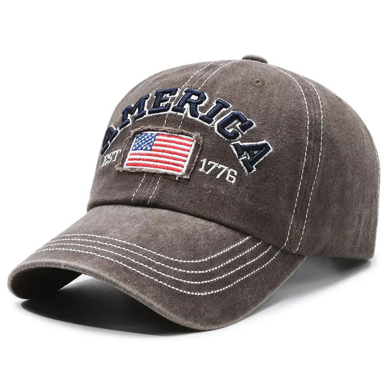 Vintage Washed Cotton Baseball Cap for Men Women