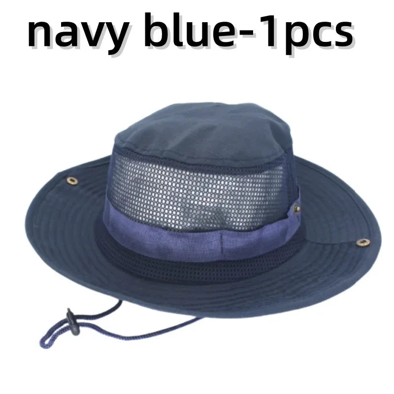 Men & Women Sun Hat Camouflage Cap Outdoor Sports Sun Bucket Cap 60cm