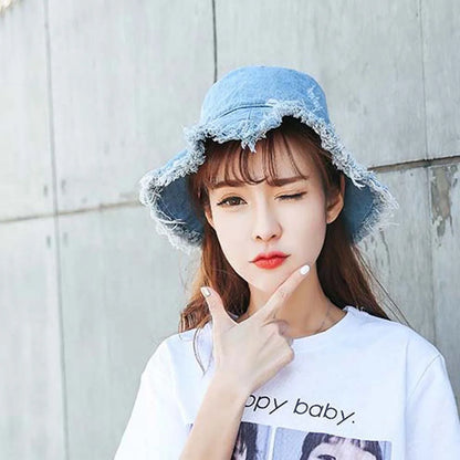 Cowboys Retro Denim Bucket Hats