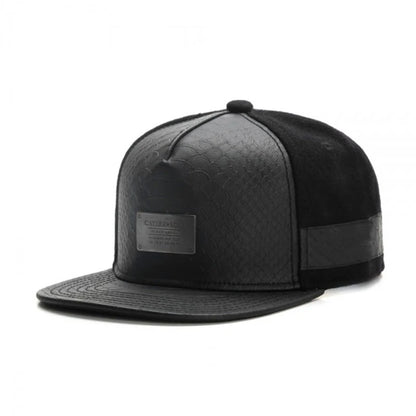 Red Black Cap Plaid Snapback Cap