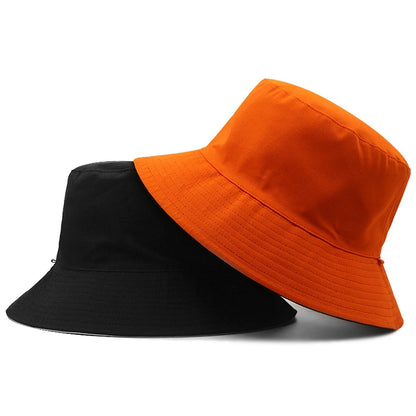 Oversize Reversible Bucket Hat Big Head Men Large Boonie Hats Male Fishing Sun Cap Women