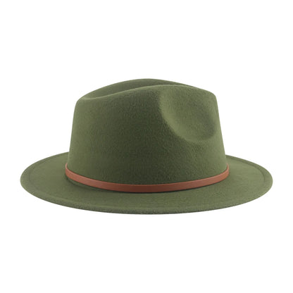 Hats For Women Kids Child Small 52cm Solid Belt Kids Fedora Formal Dress Wedding