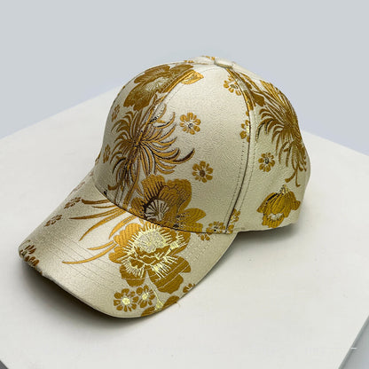 New Women Chic Flower Retro Baseball Hats