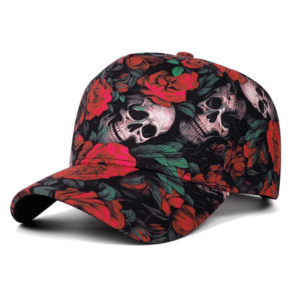 Fashion Creative New Baseball Hat Printed Skeleton Hip Hop Skateboarding Hat Outdoor Daily Decoration Hat Unisex