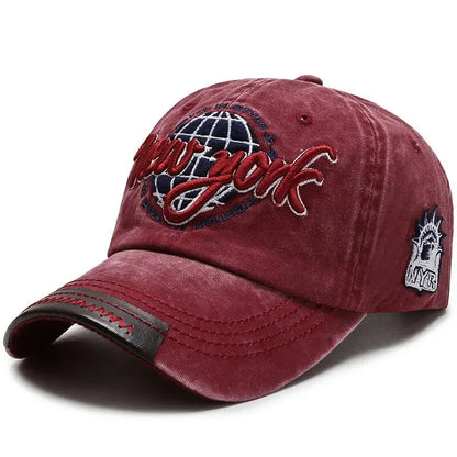 New Distressed Cotton Washed Baseball Cap Korean Outdoor
