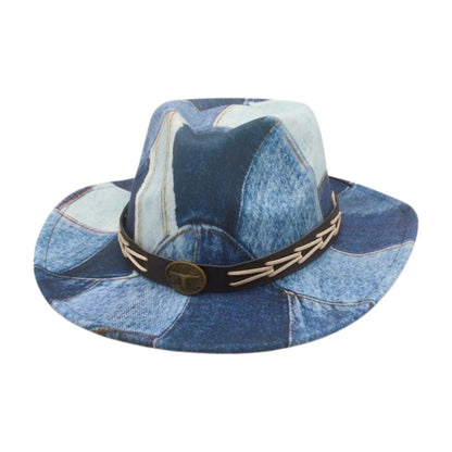 Jean Print Cowgirl Hat For Women Men