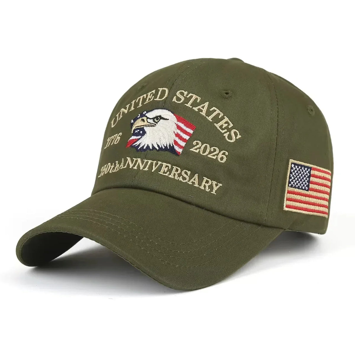 Outdoor Sports Baseball Cap Embroidery American Eagle Head 250th Anniversary Cap Shade Cap