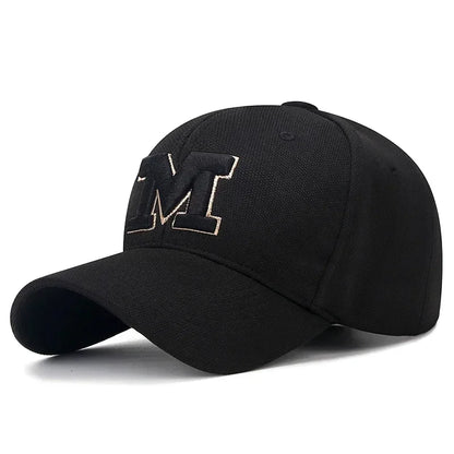 Fashion Men Women M Letter Three-Dimensional Embroidery Baseball Cap