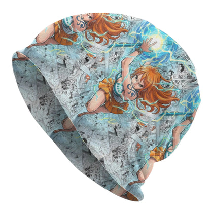 Nami Anime Comic Bonnet Hats  Hip Hop Knit Hat For Women Men