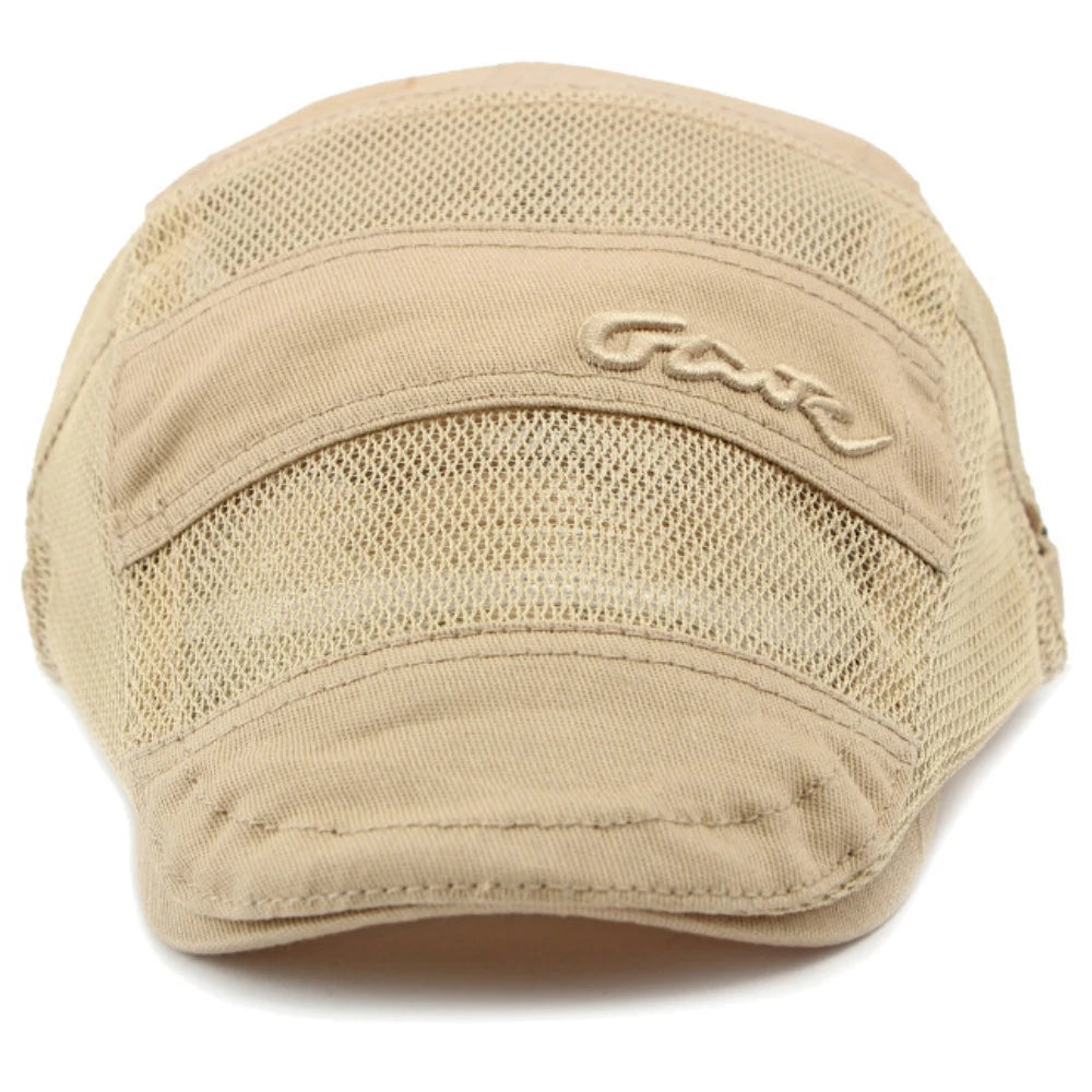 Men Women Spring Summer Mesh Cap Retro Artist Painter Beret Hat