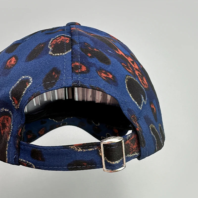 Graffiti Leopard Stripe Print Baseball Hats