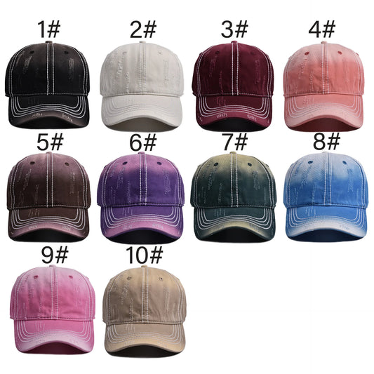 Vintage Personalized Gradient Color Washed Baseball Hat