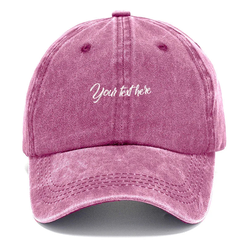 Washed Cotton Baseball Cap Men Women Personalized Fashion Sun Hats
