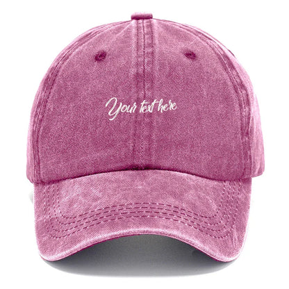 Washed Cotton Baseball Cap Men Women Personalized Fashion Sun Hats