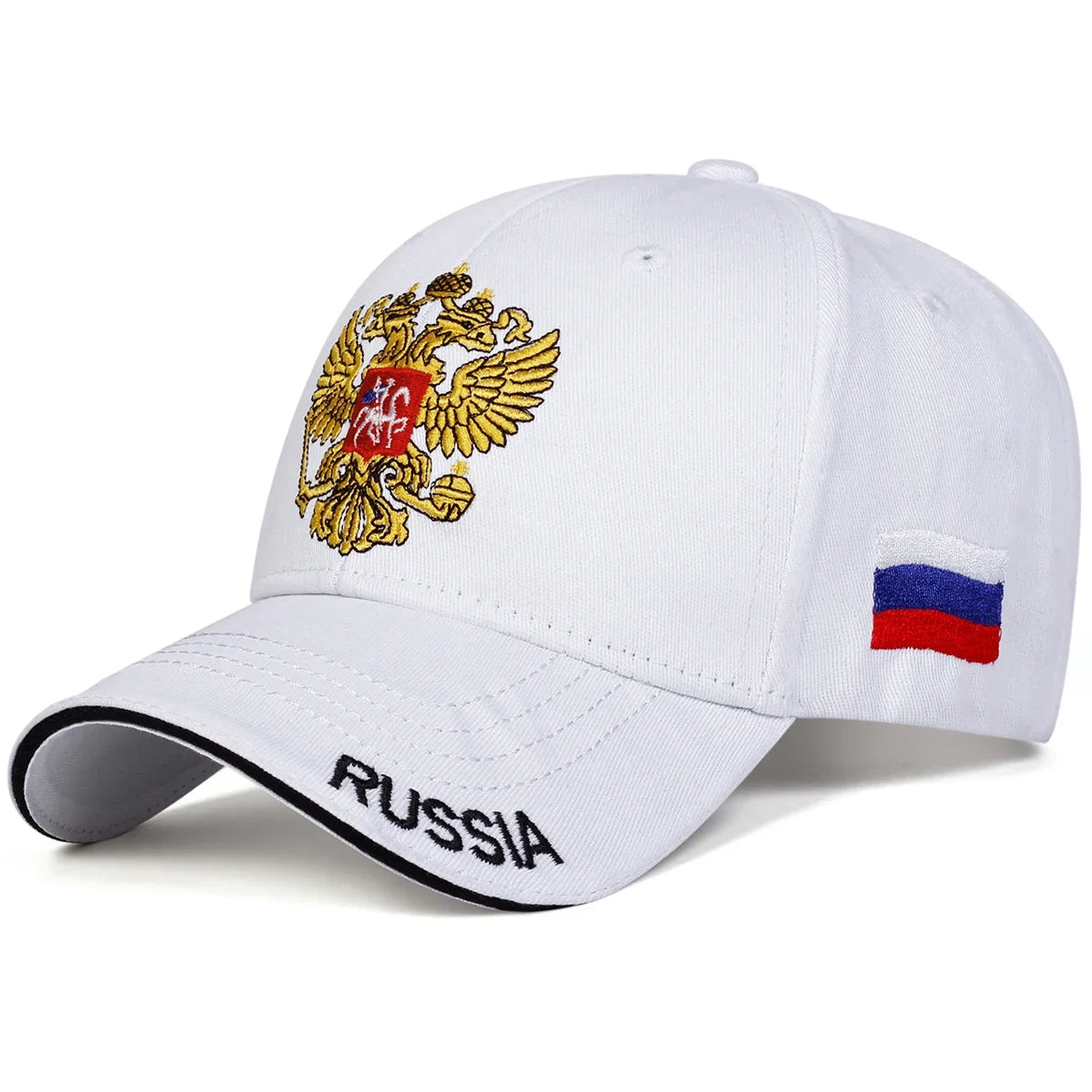 Unisex Double-headed Eagle Embroidery Baseball Caps Spring and Autumn