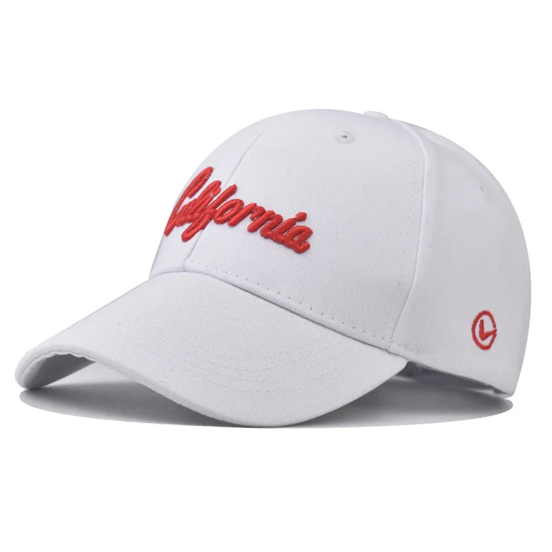 Mens Baseball Cap 3d California Embroidery Dad Hat