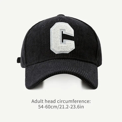 Fashion Baseball Cap Corduroy Fishing Trucker Cap
