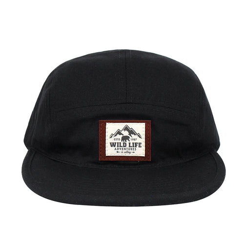Cotton 5 Panel Baseball Cap Snapback Caps