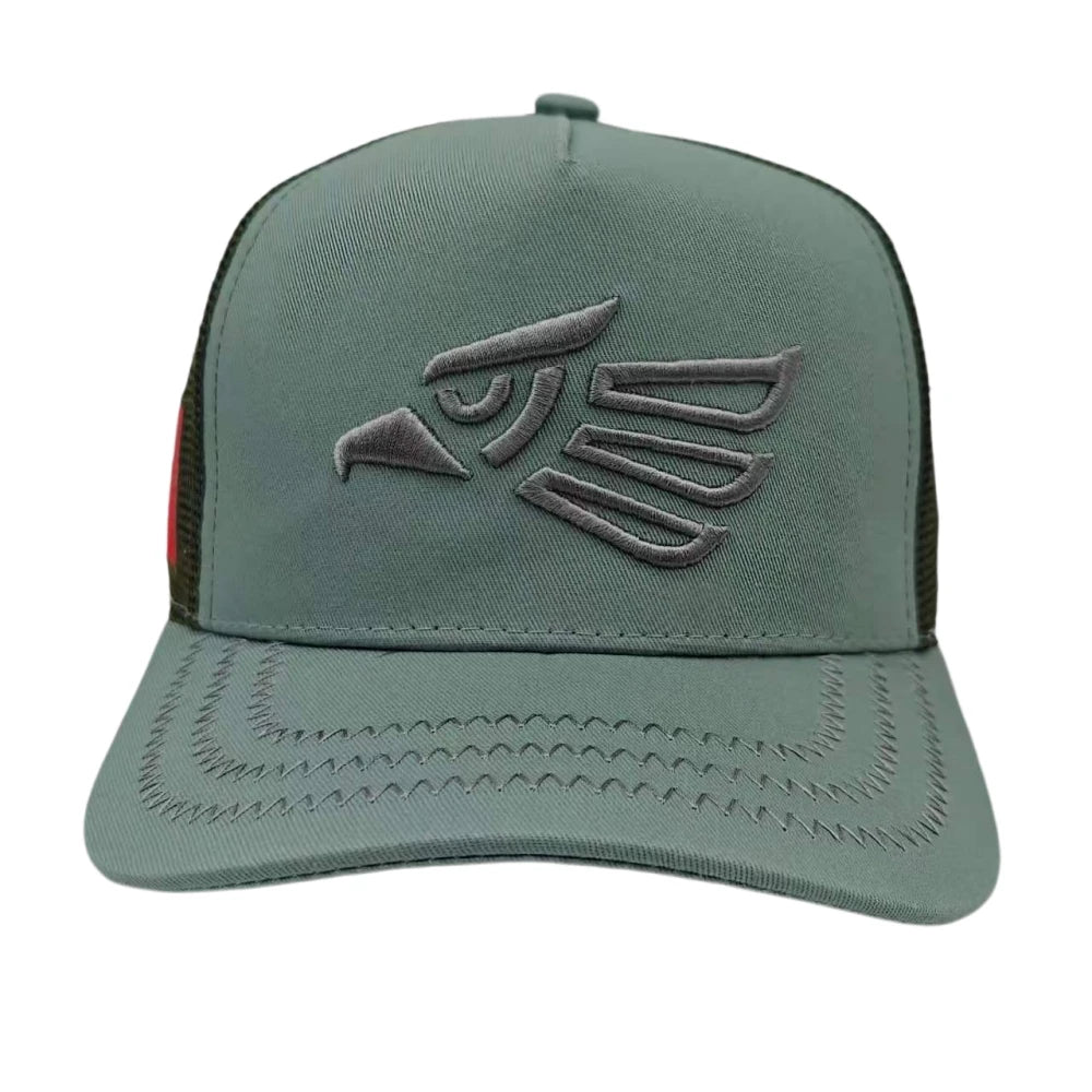 Unisex Mexican Eagle Label Baseball Net Caps Outdoor Adjustable Casual Hats Hip Hop Hat Sunscreen Hat