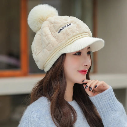 New Keep Warm Knitted Hat Windproof Thickened Ear Protection Hat