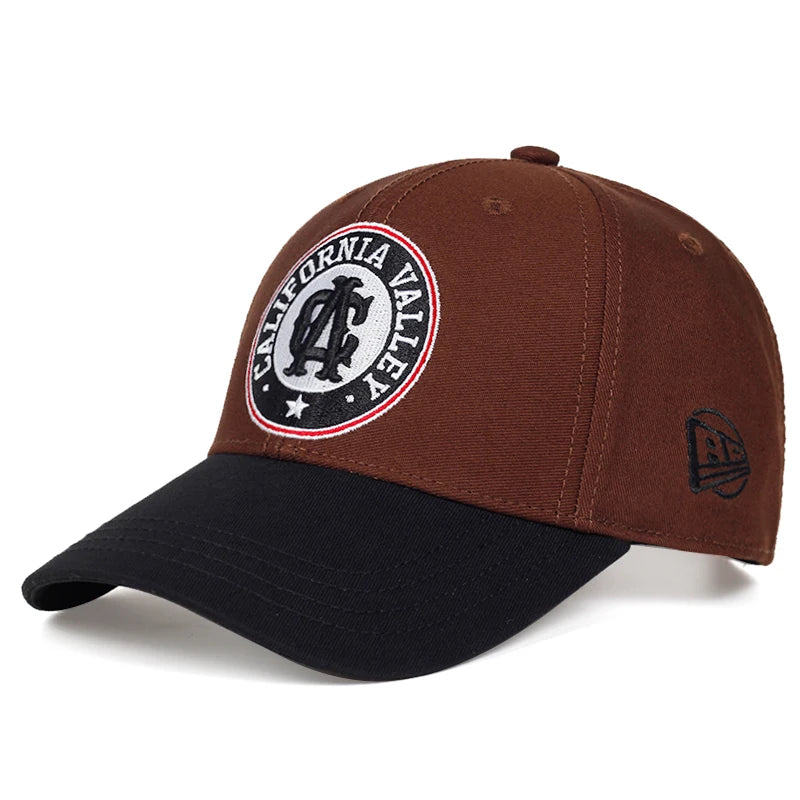 Cotton Baseball Cap California Letter Embroidered Women