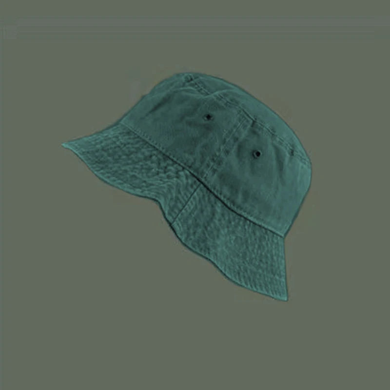 Bucket Hat Retro Washed Denim Fisherman Hat