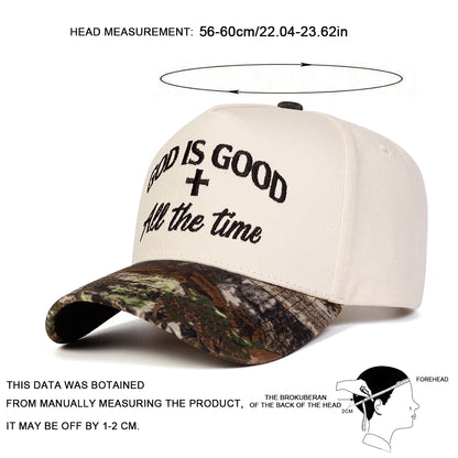 Unisex God Is Good Letter Embroidery Baseball Caps Spring Autumn Outdoor