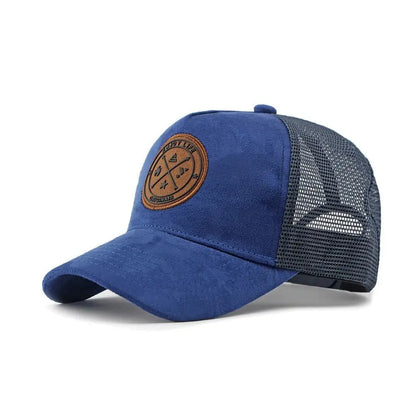 Sport Mesh Yarn Summer Baseball Cap Letter Patch Casual Snapback Hat