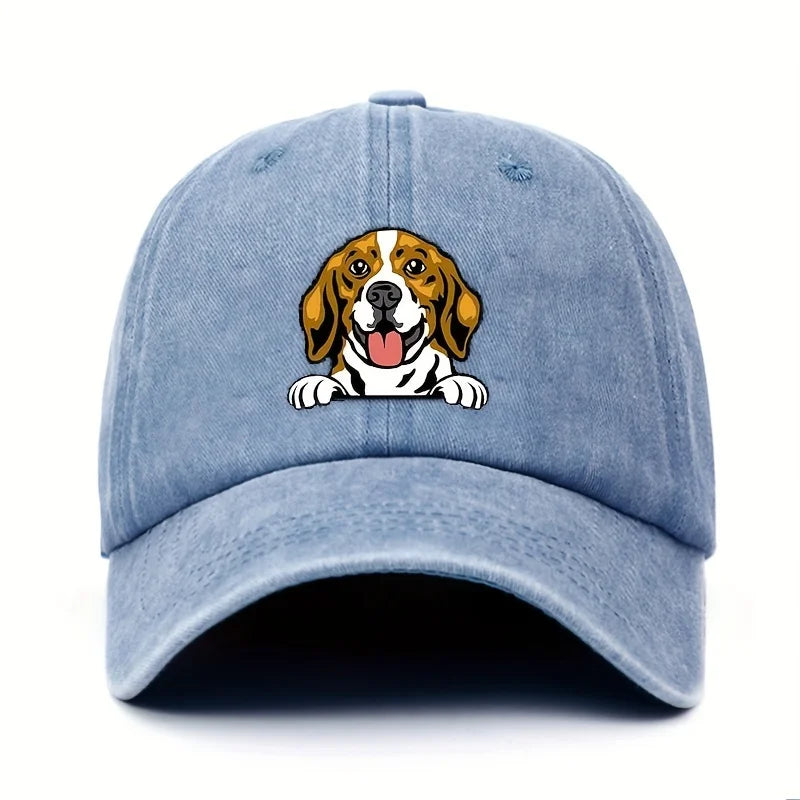 Cute Dog Printed Baseball Hat for Men and Women