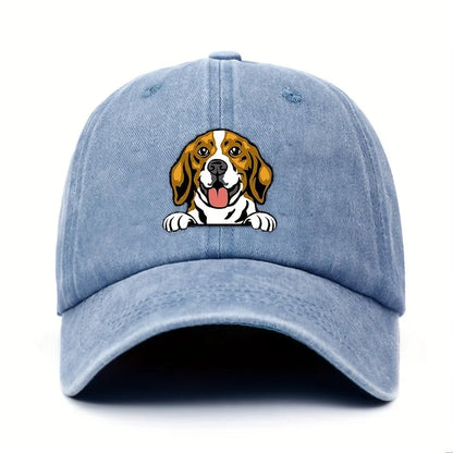 Cute Dog Printed Baseball Hat for Men and Women