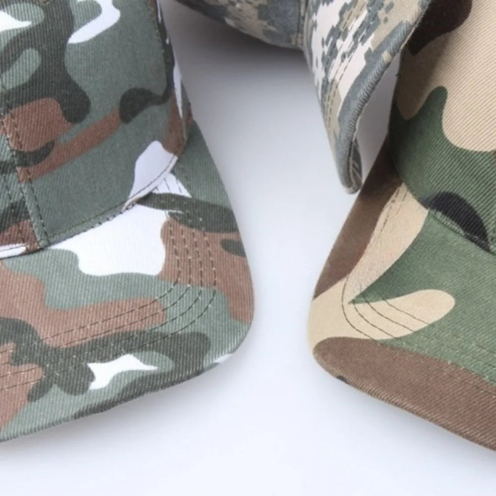 Colors Camouflage Baseball Cap Summer Outdoor Sports Hiking Fishing Hunting Caps Sunscreen Casual Sun Hats