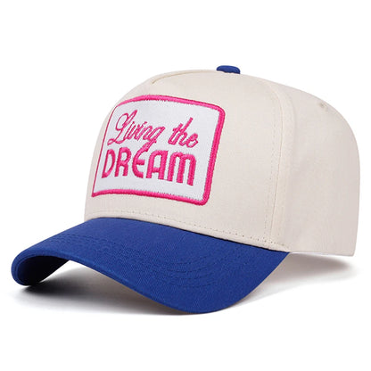 Fashion Simple Creative Hip Hop Hat Letter Dream Embroidered Baseball Hat
