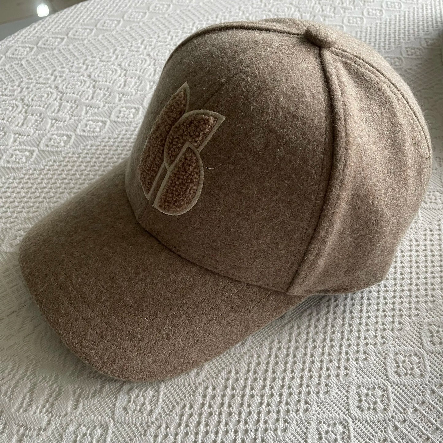 Autumn And Winter Wool Blended Baseball Cap For Women