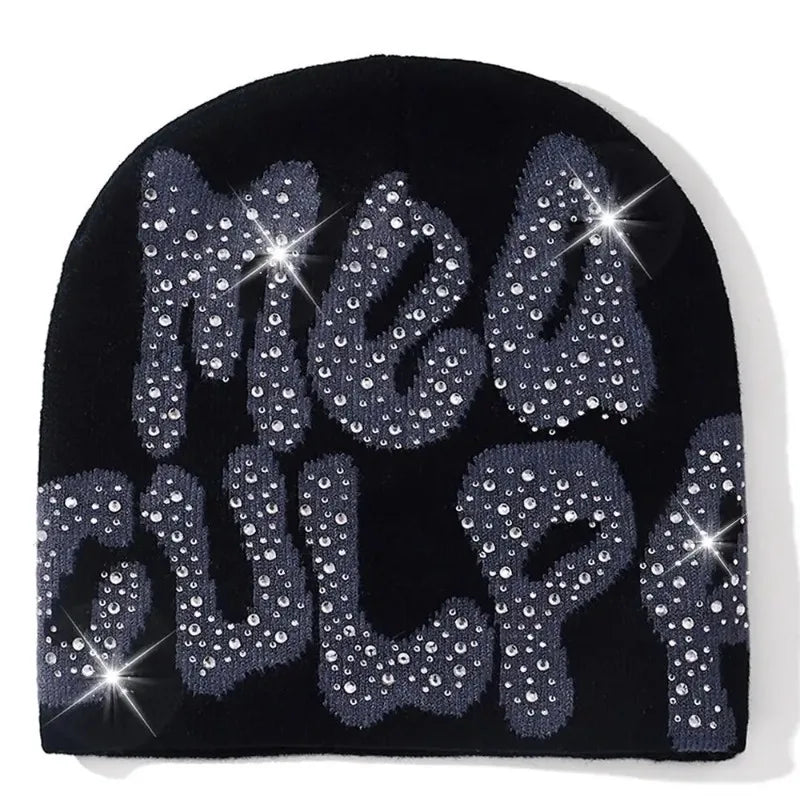Soft Stretch Knitted Slouchy Cap For Casual Spring & Autumn Wear