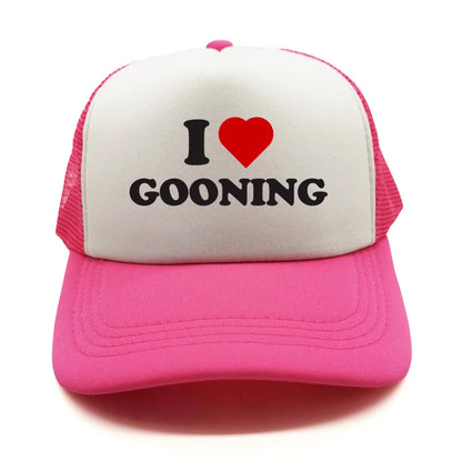 Funny I Love Gooning Baseball Caps Cool Summer Men Mesh