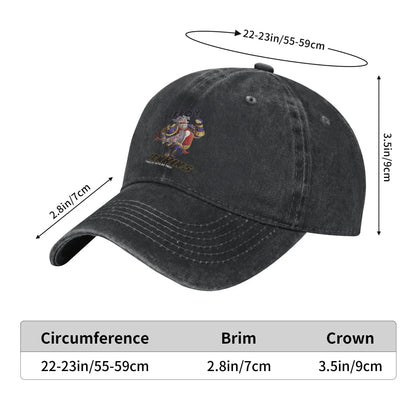 Retro Leeory Jenkins Baseball Cap Unisex Distressed Denim Snapback Hat