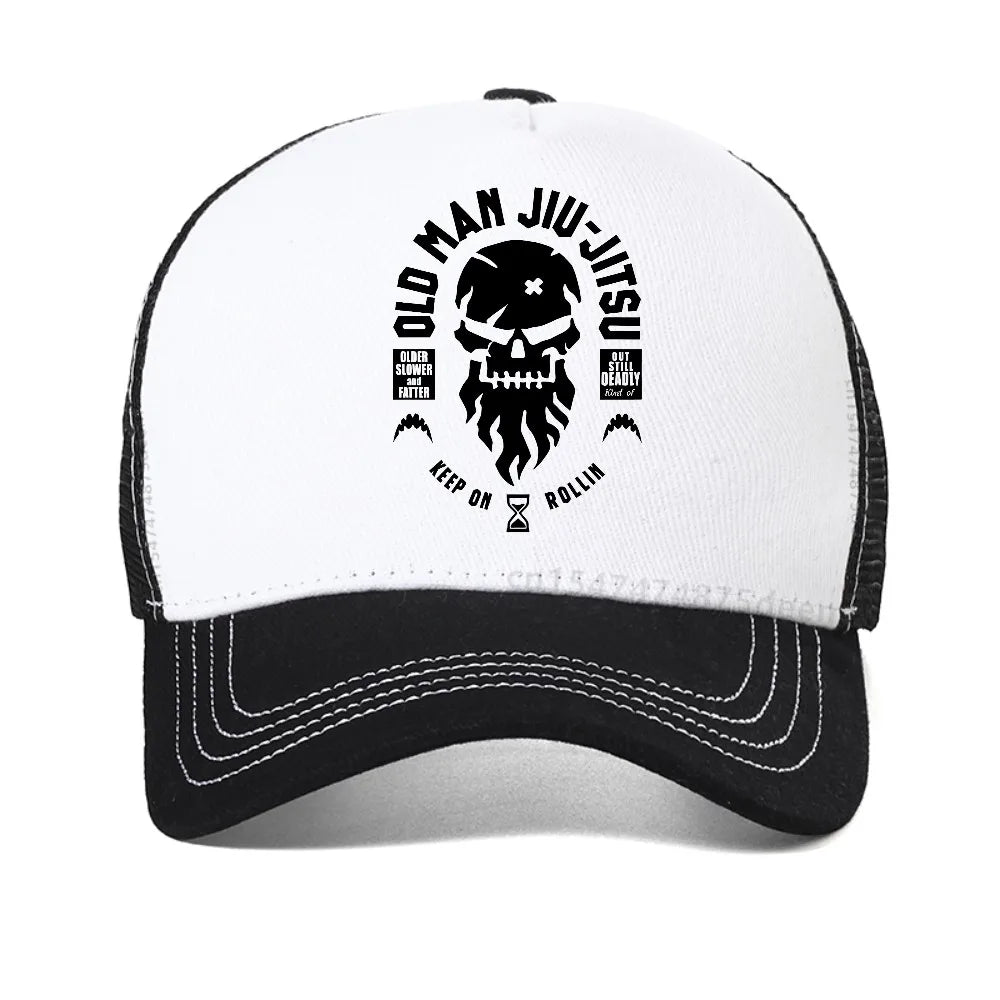 D Old Man Jiu Jitsu Baseball Cap Summer Men