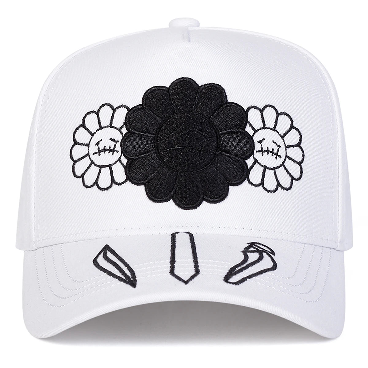 Unisex Sunflower Embroidery Baseball Caps Spring Autumn Outdoor Sports Cap