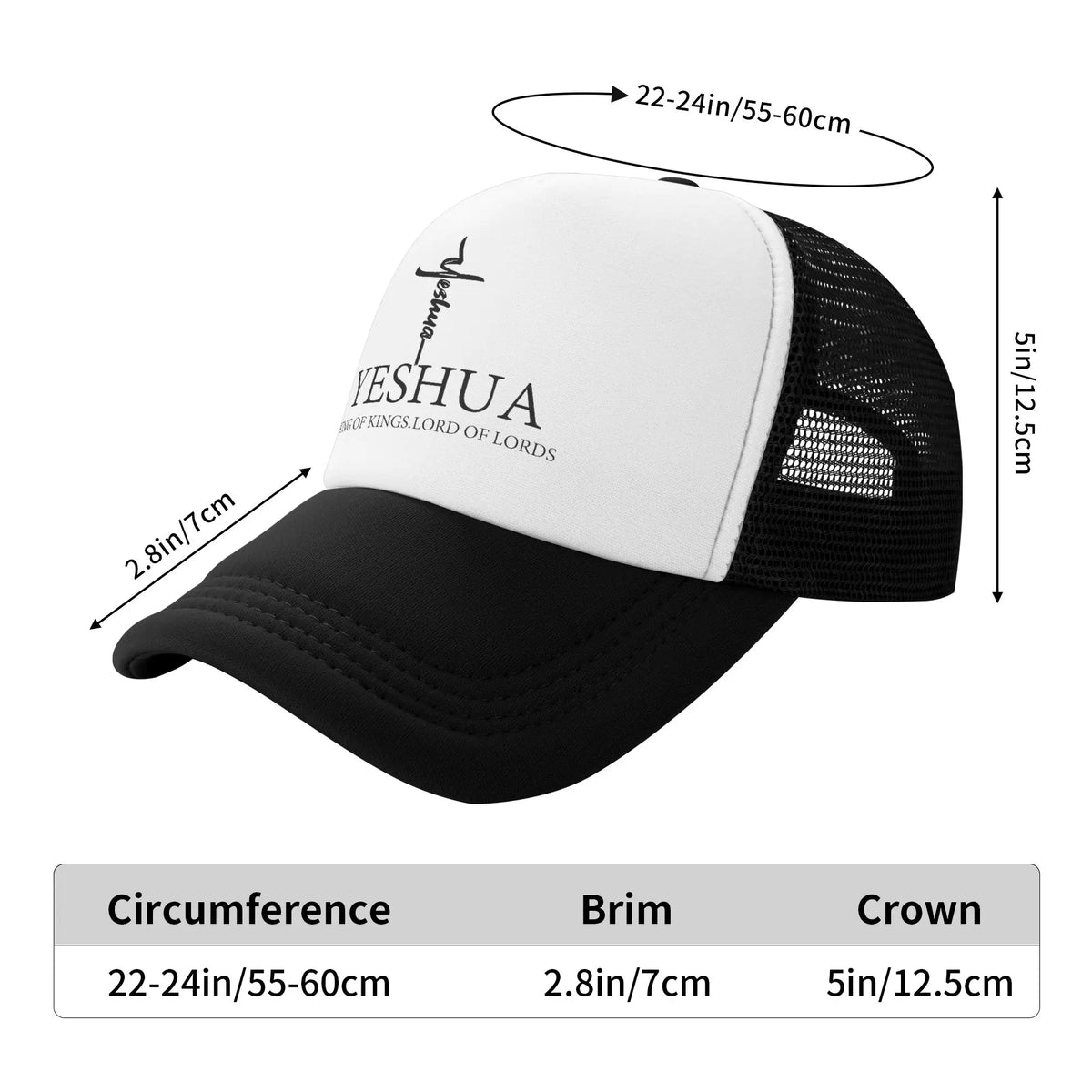 Christian King Yeshua Jesus  Baseball Cap for Men Women