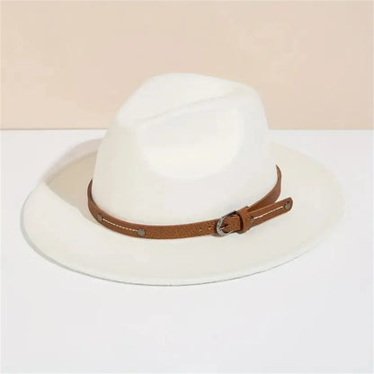 Wool Fedora Hat For Women Men In Winter And Autumn, Outdoor Fashion
