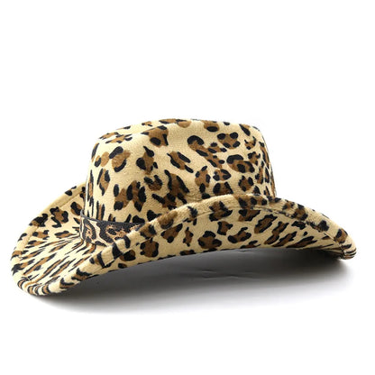 Wishebay Woolen Western Style Wide Brim Cowboy Hat