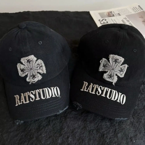 Retro Street Trendy Baseball Cap Female Embroidery Letters